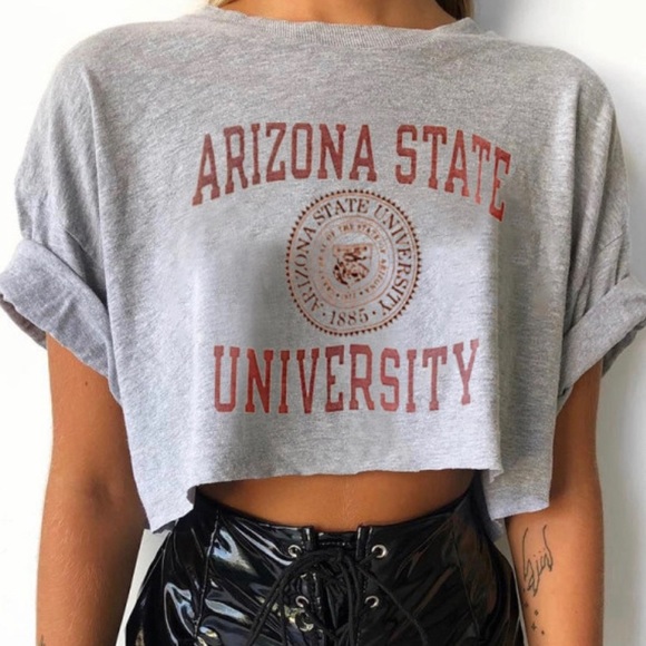 Urban Outfitters Tops - nwt arizona state university crop top sz small
